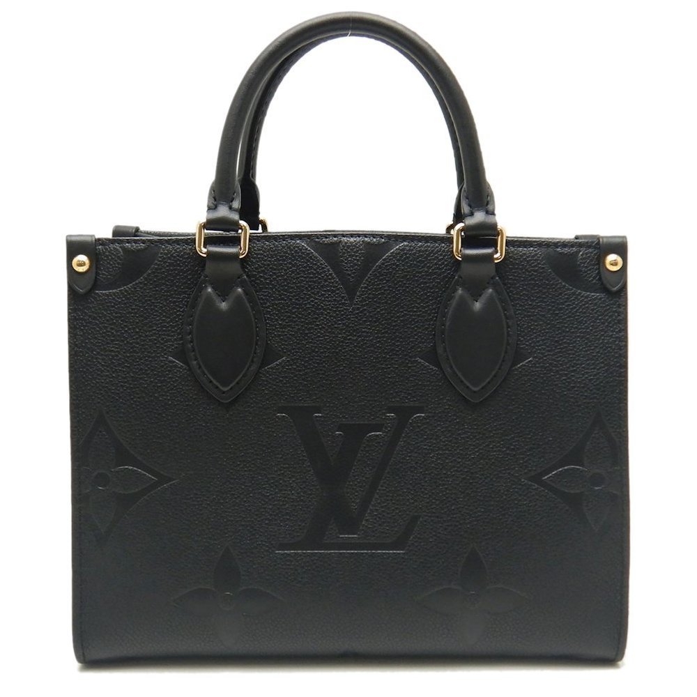 Louis Vuitton Onthego PM Tote Bag Monogram Emplant Noir